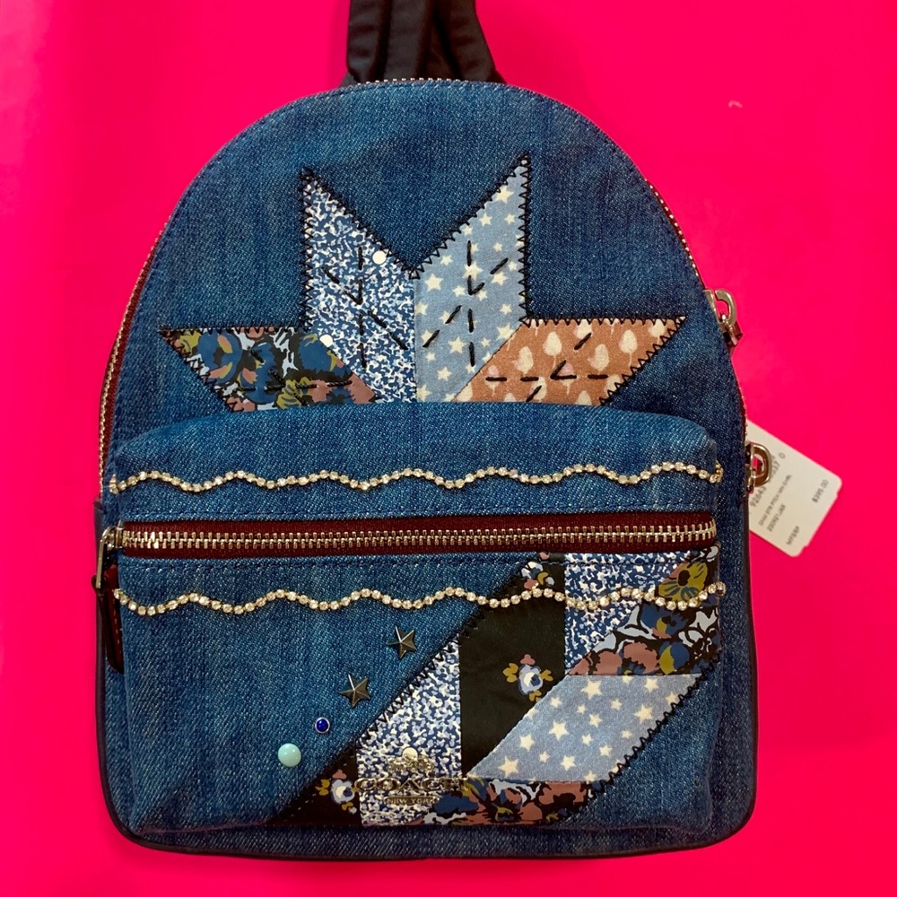 ✨ Coach Star Patchwork Denim Backpack ✨ - Picture 7 of 8